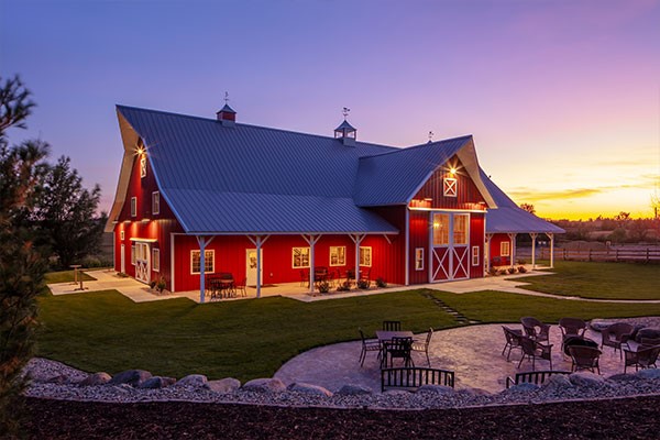 Red Barn Farm Sunset