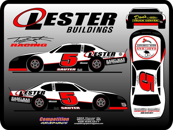 Lester Racing Car Decals