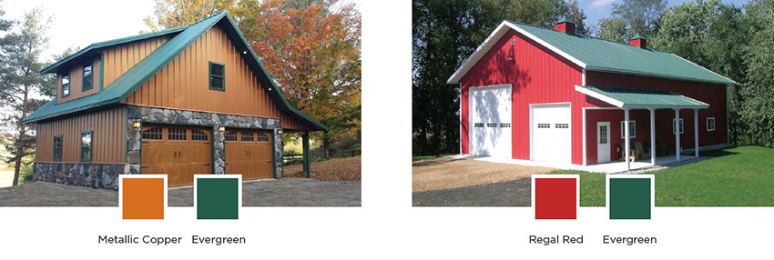 pole barn colors - exterior siding, windows & doors